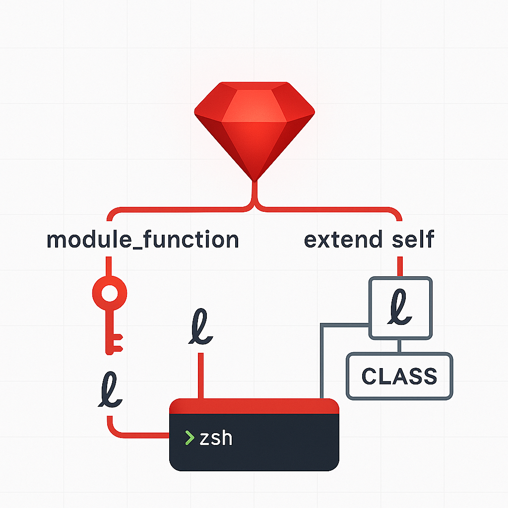 Module Functions in Ruby: module_function vs extend self